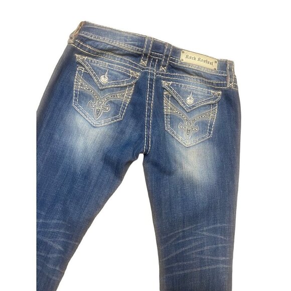 Rock Revival Jamie Easy Boot Jeans Size 27 - Picture 1 of 7